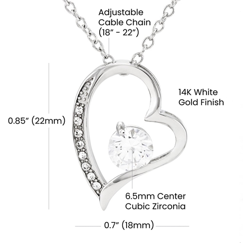 Gift for Soulmate - Love You Longer - Forever Love Necklace